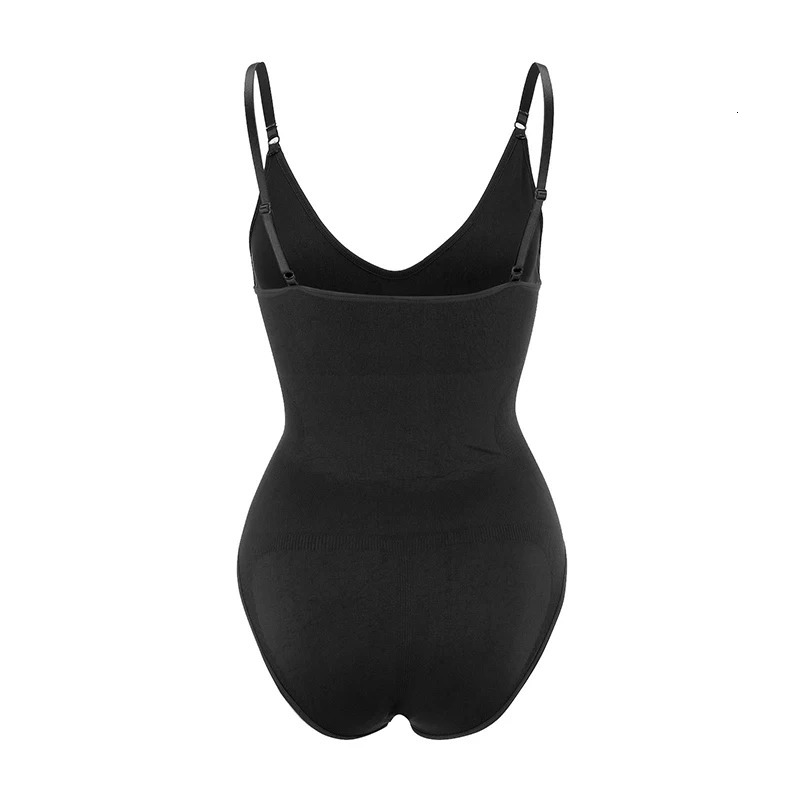 Seamless Shapewear Bodysuit For Women Tummy Control Butt Lifter Body Shaper Invisible Under Dress Slimming Strap Thong Underwear 250321