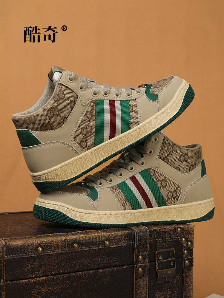 ZXKB Mesh Designer Shoes Mens Shoes KQ6777 Womens Sneakers Classic Casual Shoes Shoe Bright Leather Nylon Outdoor Trainers Comfortable Breathable Runn