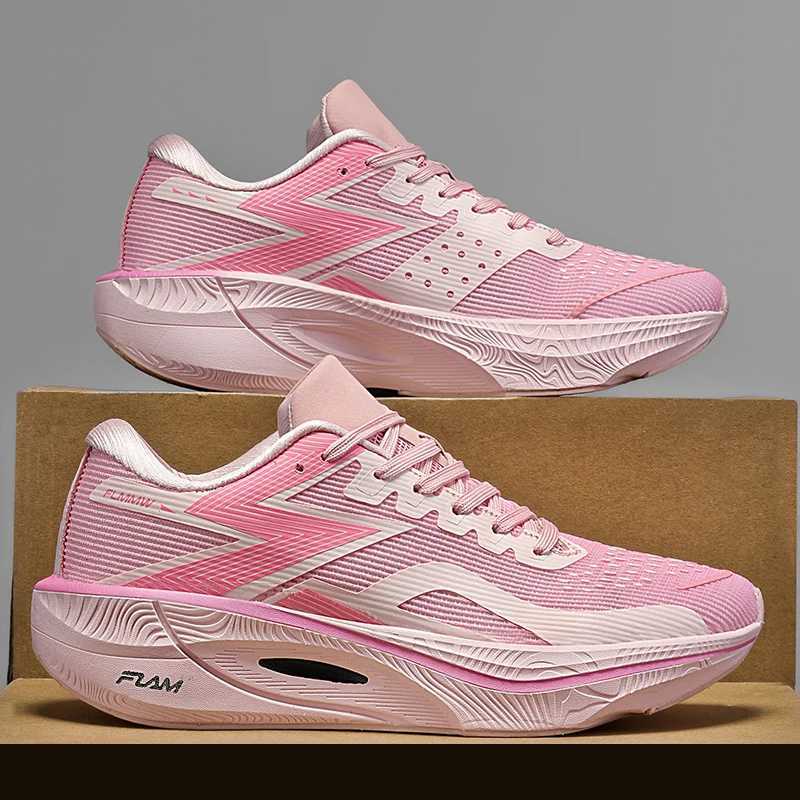 2025 Carbon Plate Marathon Mens Sports Running Shoes Air Cushion Lightweight Warm Exercise Gym Sports Shoes Hiking Slow Running Shoes Y250320