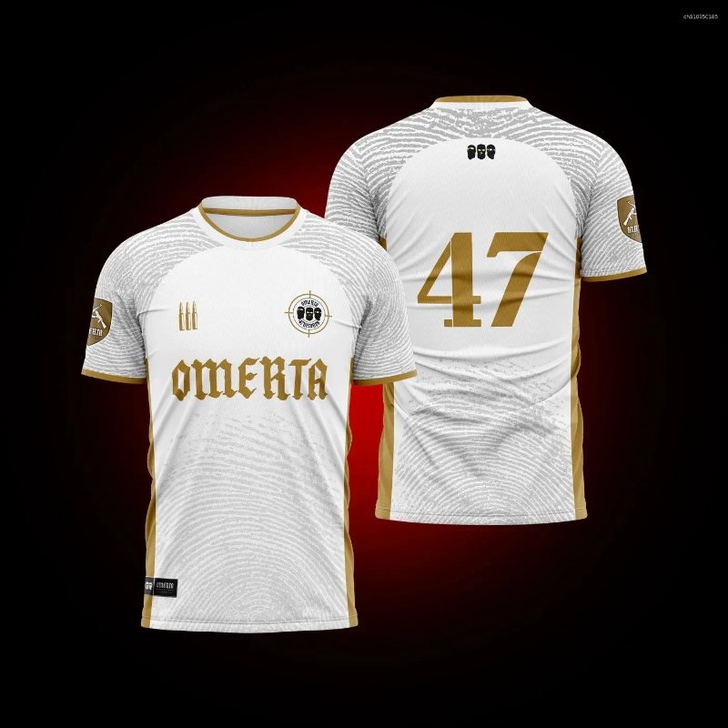 Mens T Shirts Omerta 47 Shirt Men Casual Black White Top Clothes