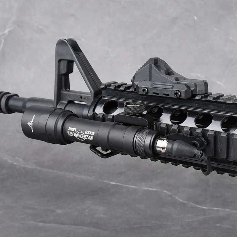 Tactical Surefir Flashlight SF M300 M600 Weapon Light AXON Switch Fit 20mm Picatinny MLOK KEYMOD Rail Airsoft Hunting Gun Lamp X250321