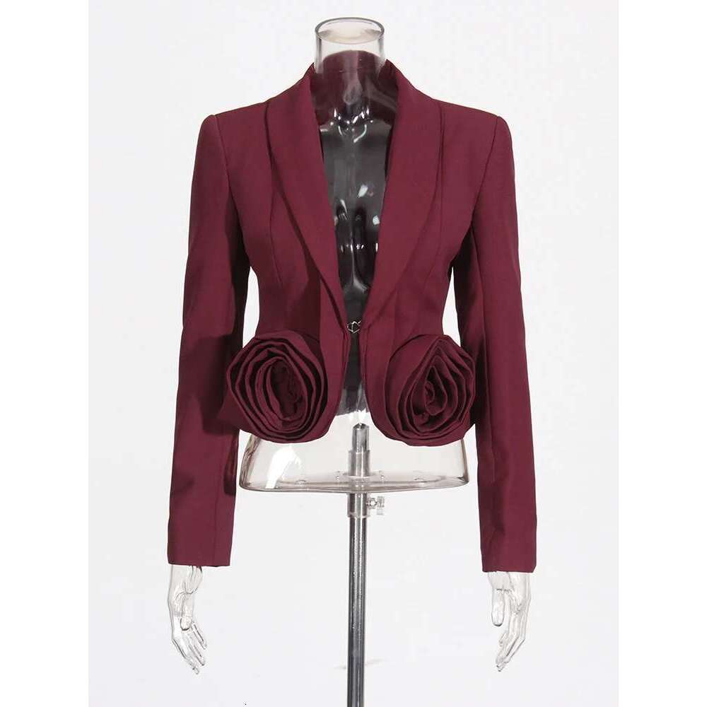 Solid Bury Two Piece For Women Lapel Long Sleeve Spliced Appliques Coats High Waist A E Skirt Set Female