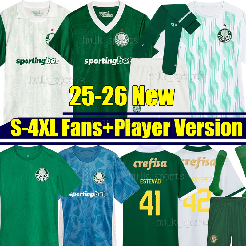 4XL 24/2025/26 PaLmEiRas ESTEVAO soccer jerseys LOPEZ THALYS LAZARO MAURICIO RICHARD RIOS G.GOMEZ PAULINHO BRUNO FUCHS men kids Kits socks sets football shirts
