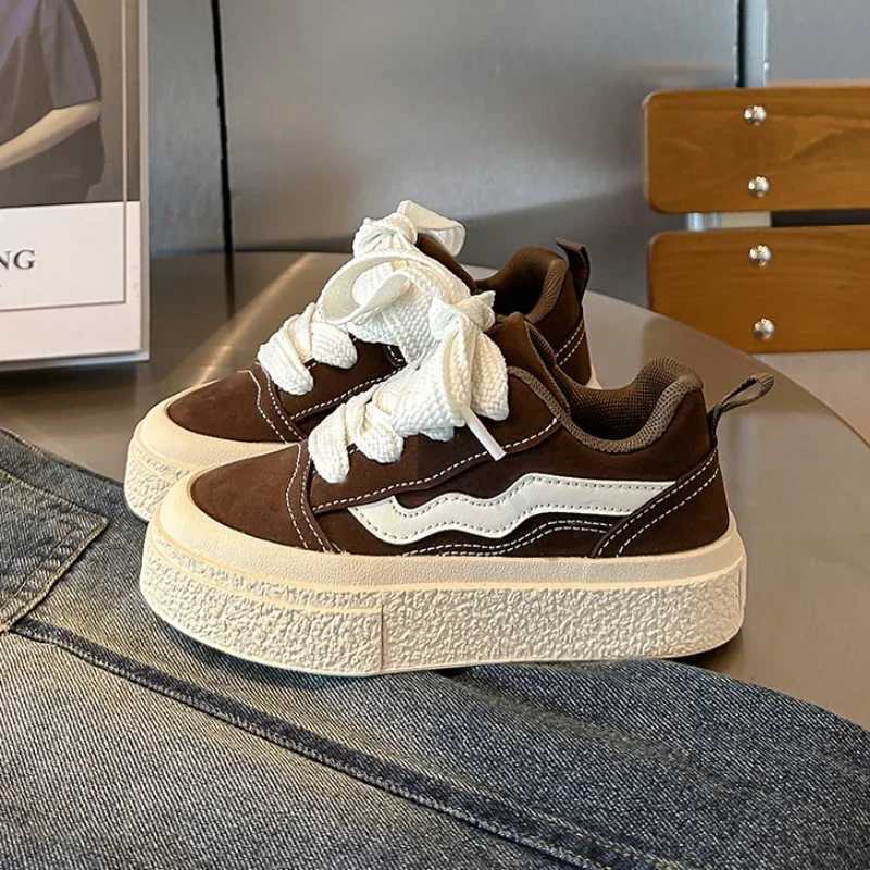 Children Striped Canvas Shoes Performance Shoes for Boys Toddler Girls Thick Bottom Platform Shoes Tennis 6-14 Y Spring AutumnT250321