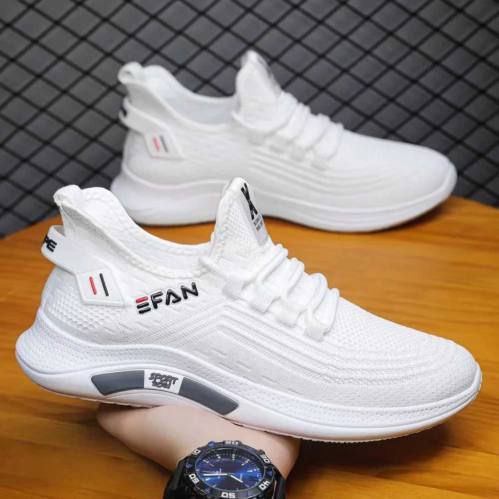 Trendy Lightweight Walking Flats M Tennis Sneakers Outdoor Running Fitness Shoes Hbre Breathable Men Shoes Y250320