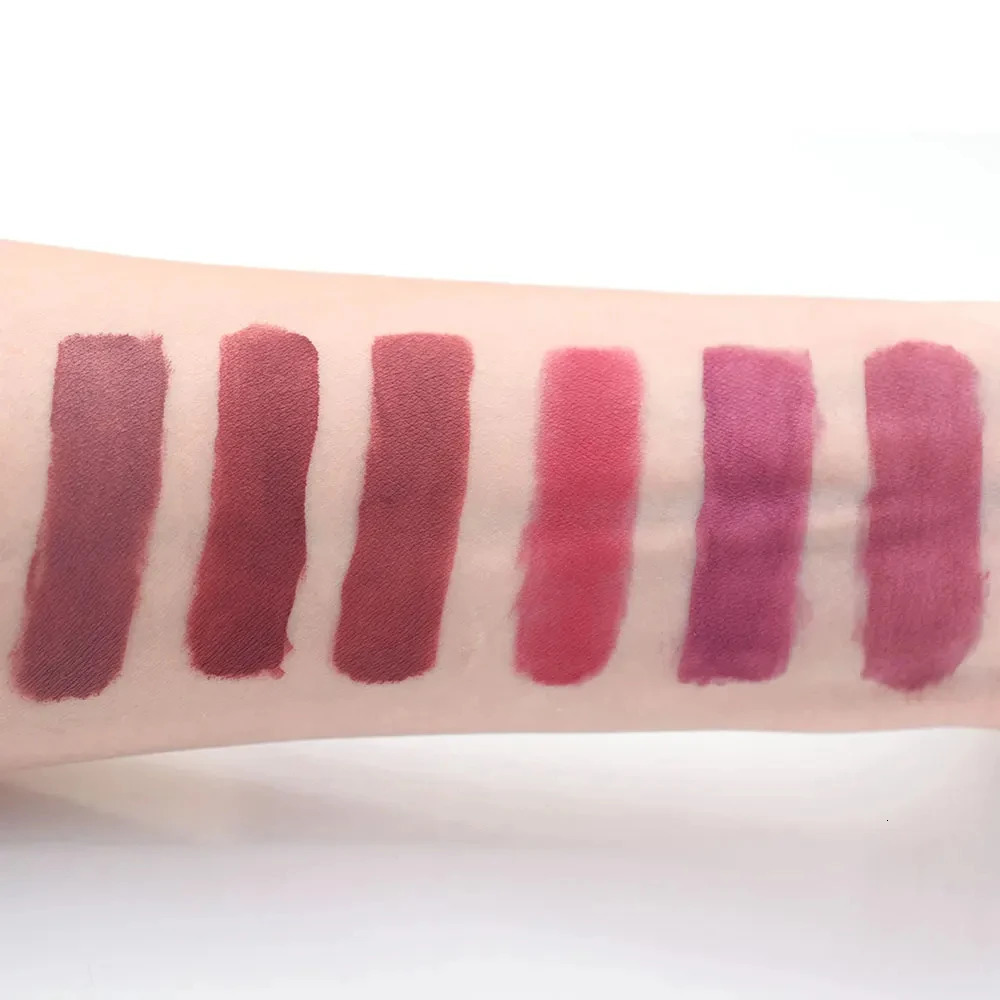 24pcs Kawaii Bear Velvet Matte Liquid Lipstick 6 Colors set Lip Gloss Waterproof Longlasting Nonstick Lip Tints Lips Makeup 250317