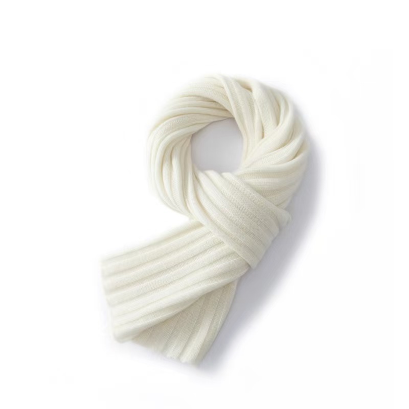 K326 100% pure wool scarf ~ Selected Australian wool warm knitted wool scarf versatile men and women neck gift