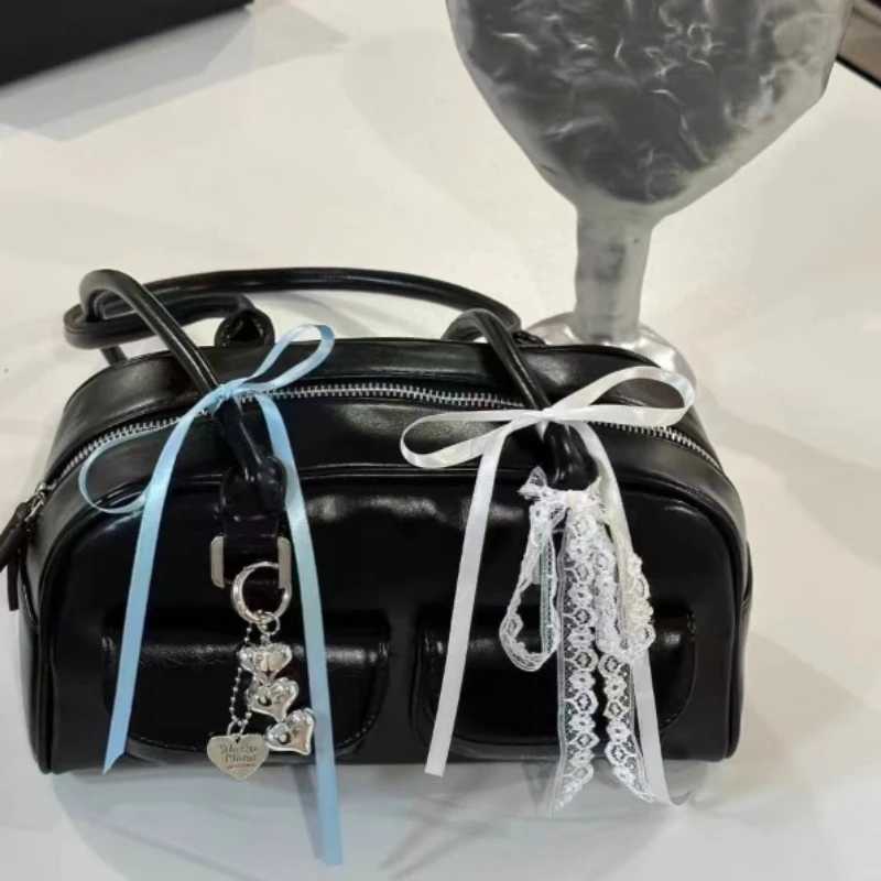 2024 New Womens Fashion Retro Leisure PU Leather Axle Bag Minimum Order Quantity Large Capacity Shoulder Bag Y250320