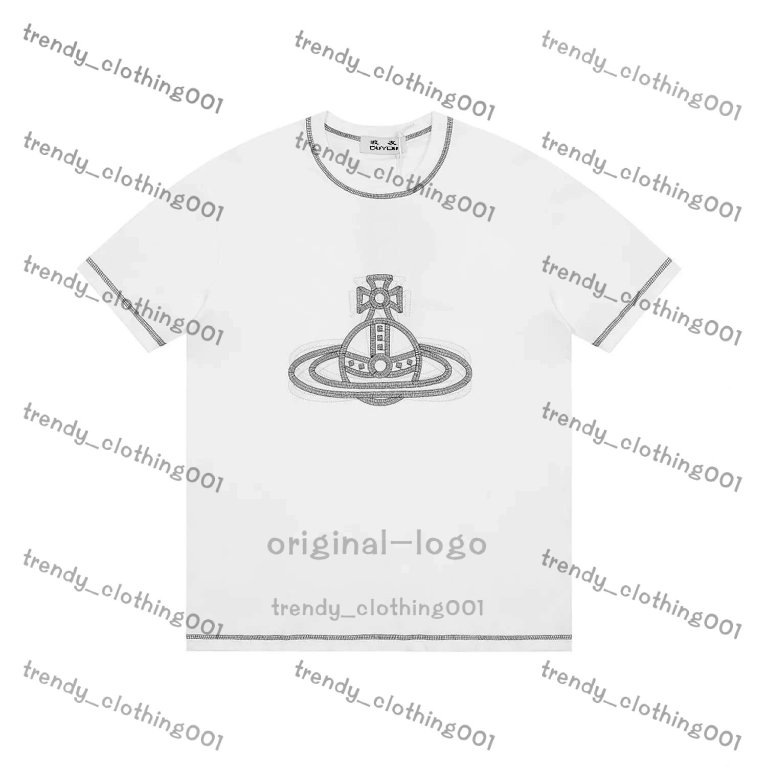 Men's Cotton Spray Orb viviennen west wood Shirts Casual Short Sleeve Graphic Tee Comfortable Jersey High Quality 2025 Summer Fashion viviennen Shirt 408