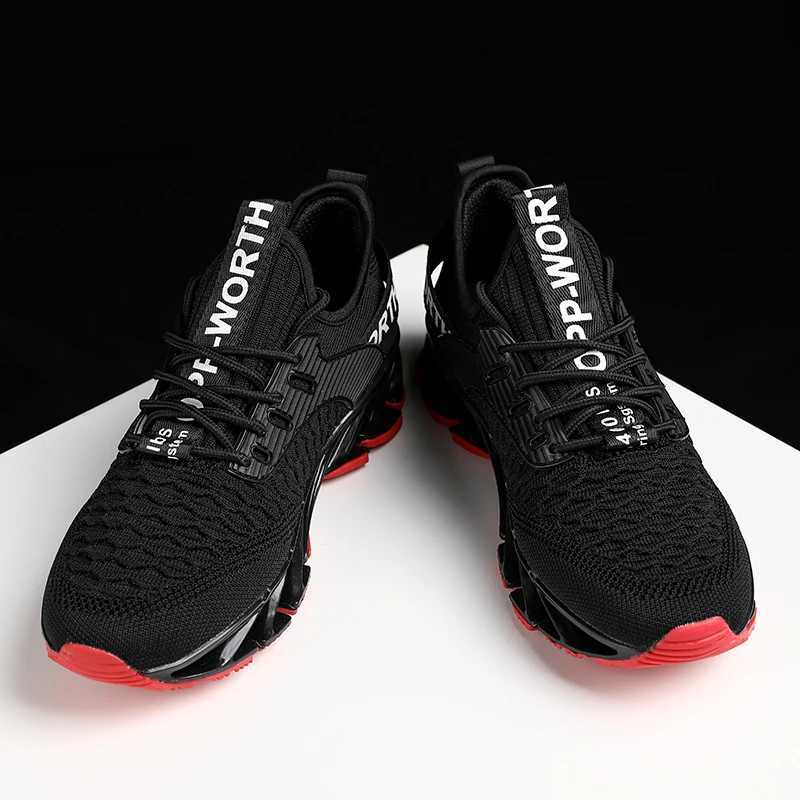 New outdoor mens running and walking shoes high-quality lace sports breathable blade sports shoes Y250320