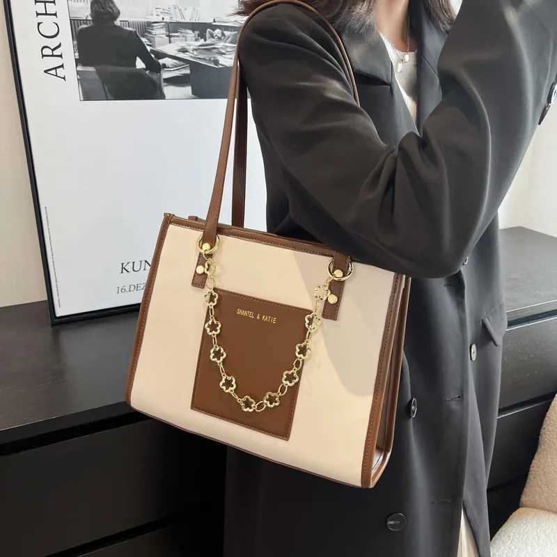 CGCBAG Womens Fashion 2022 Simple Large Capacity Womens Shoulder Bag Retro High Quality Leather Luxury Design Handbag Y250320