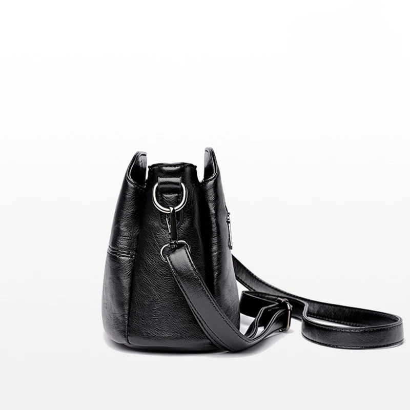 Womens Bags Retro Crossbody Bag Trend Quality PU Leather Bucket Shoulder Bags Small Handbags for Women 250314