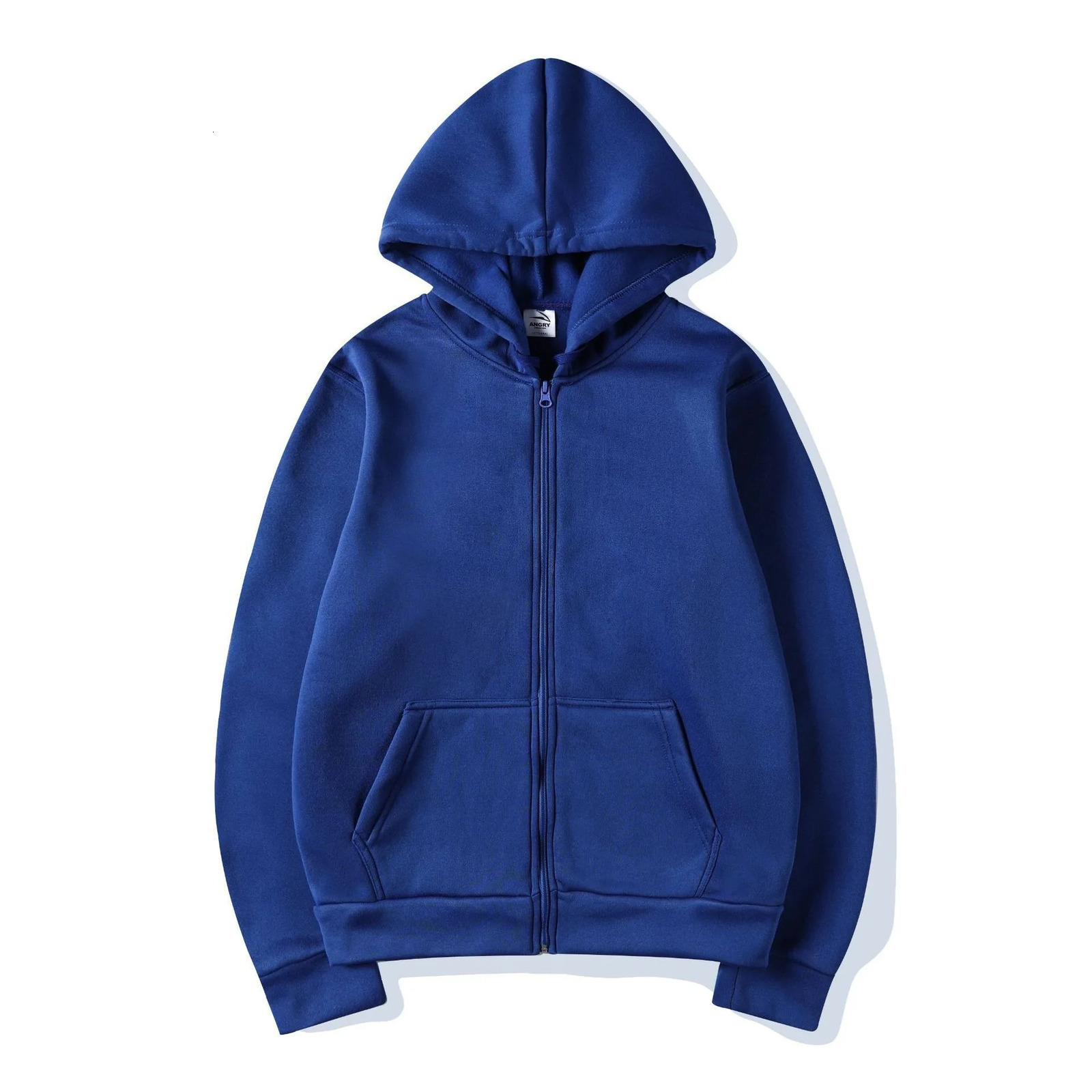 Crossborder Europe and the United States men women with same zipup sweater cardigan hoodie solid color blank sportswear 250320