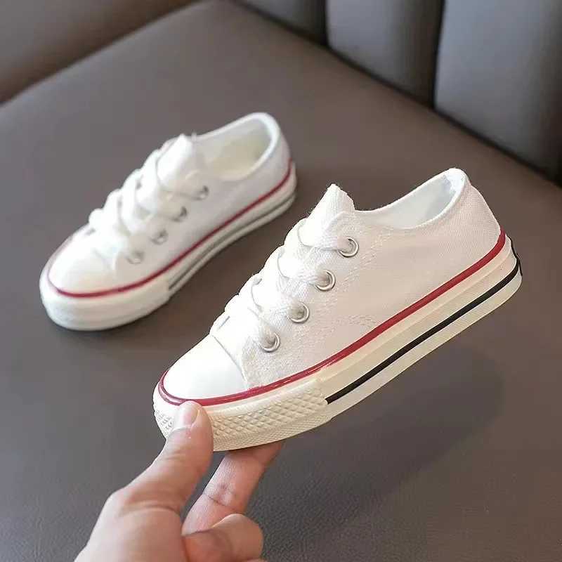 Childrens Canva Board Shoes 2024 Spring Autumn New Style Magic Sticker Toddler Kindergarten Womens Baby Shoes Korean VersionT250321