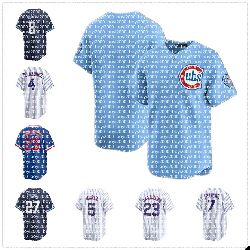 Custom Cubs Baseball Jersey 7 Dansby Swanson 24 Cody Bellinger Seiya Suzuki 2 Nico Hoerner 8 Ian Happ Ryne Sandberg Javier Assad 4 Pete Crow-Armstrong 18 shota imanaga