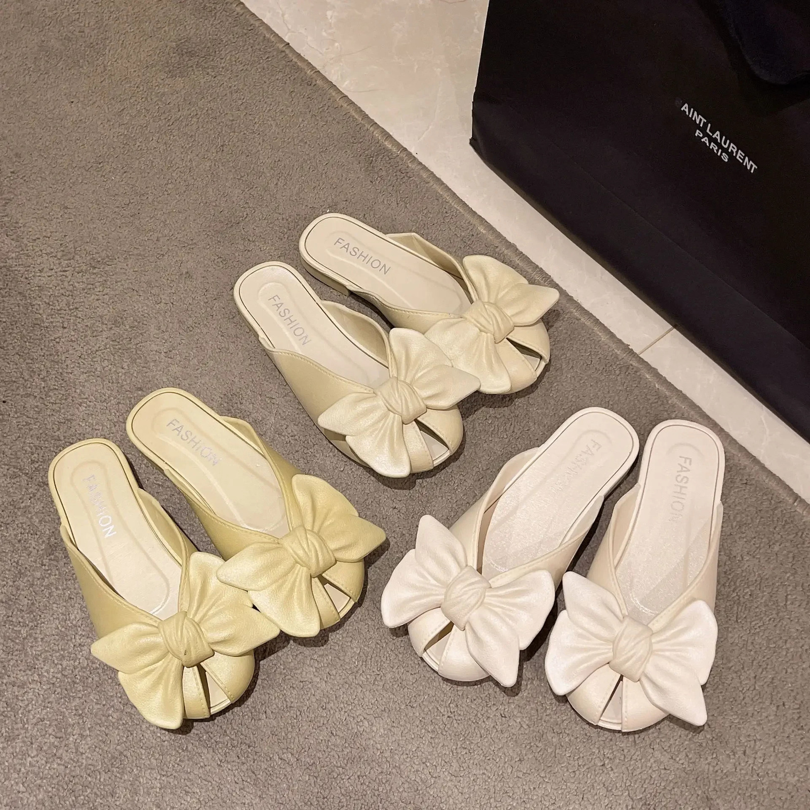 Fashionable Roman flat womens sandals for summer arrivals in gentle style half cut 250321BJ - view 3