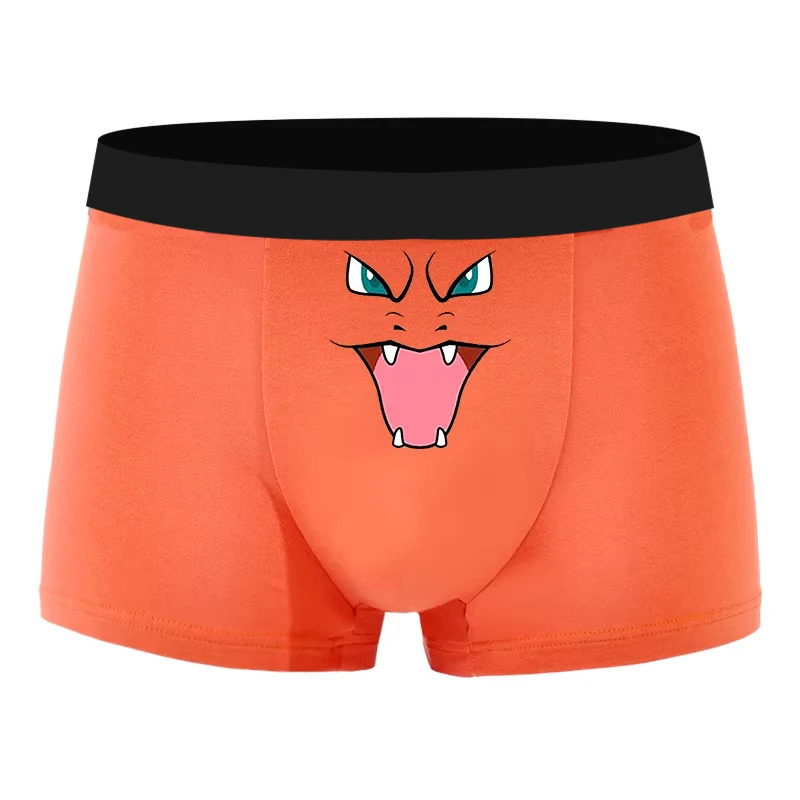 sexy mens underwear boxing shirt cute cartoon anime comfortable elastic shorts fun expression teenage trunk 250320