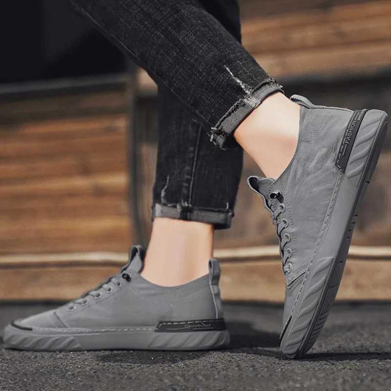 High quality silk breathable casual shoes 2024 solid color fashionable walking shoes lightweight mens sports shoes Zapatillas De Hbre Y250320