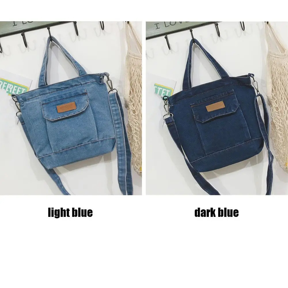 Cowboy jeans shoulder bag cool girl handbag fashionable cross shaped 250317