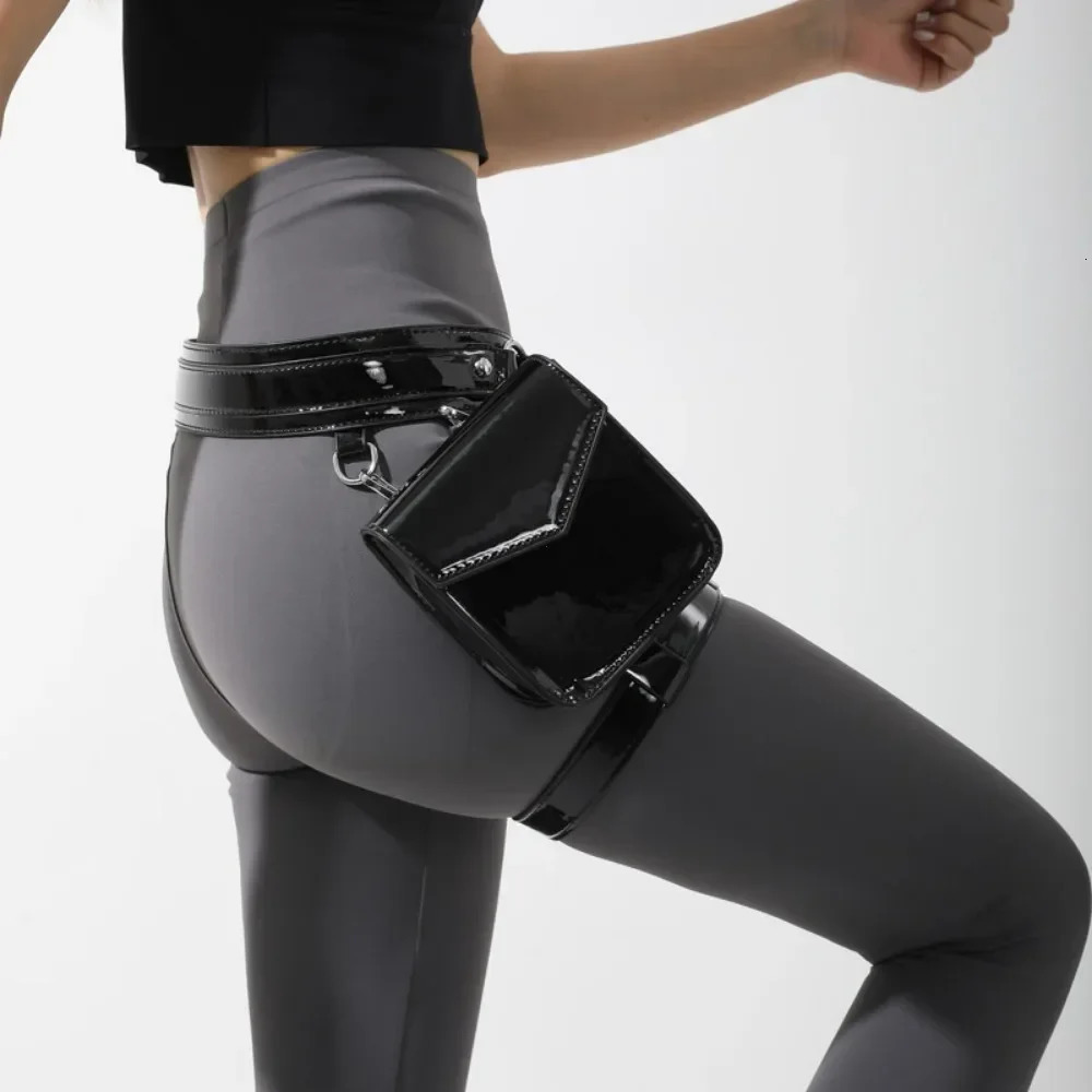 2025 Leg Bag for Women High Quality PU Waistpack Fashion Motorcycle Waistpack Pouch Bags for Women Fanny Pack for Women 250327