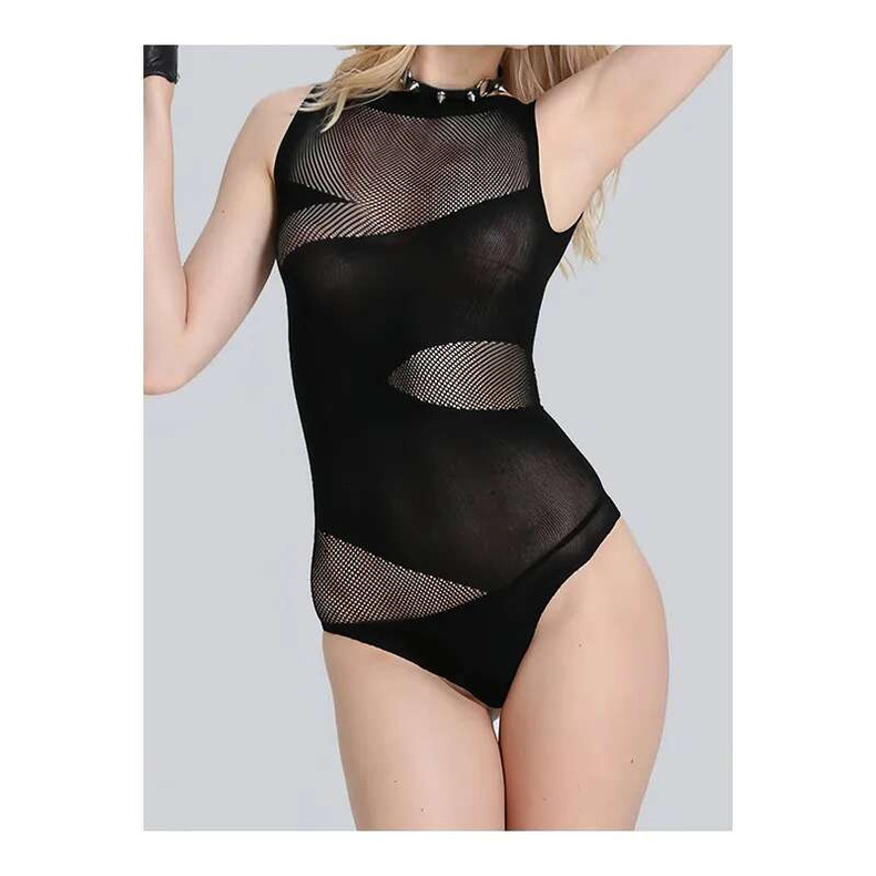 higher quality Erotic pamas Sexy Black lace transparent sexy temptation one-piece suit