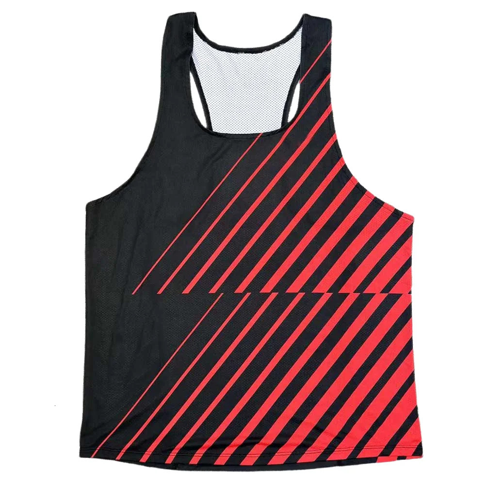 Men Fashion Running Marathon Singlets Sleeveless Vest Sleeveless Men Tank Top Customization 250320