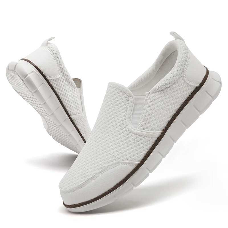 New breathable mesh casual sports shoes with soft soles outdoor shoes Vcani shoes anti slip mens flatbed Loafers Plus size 46 Y250320