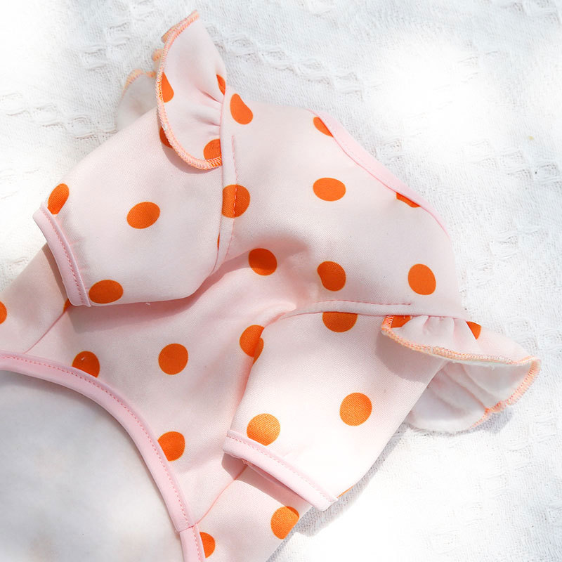 Fall - Winter Pet Clothes for Dogs and Cats: Adorable Pocket - designed Bear - print and Polka - dot Outfits, Ideal for Teddy, Bichon Frise