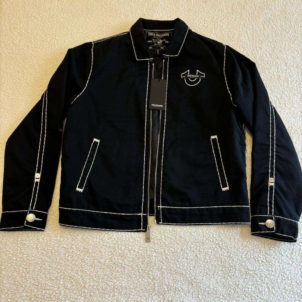 American street trend Y2k Harajuku letter embroidered zipper loose casual jacket