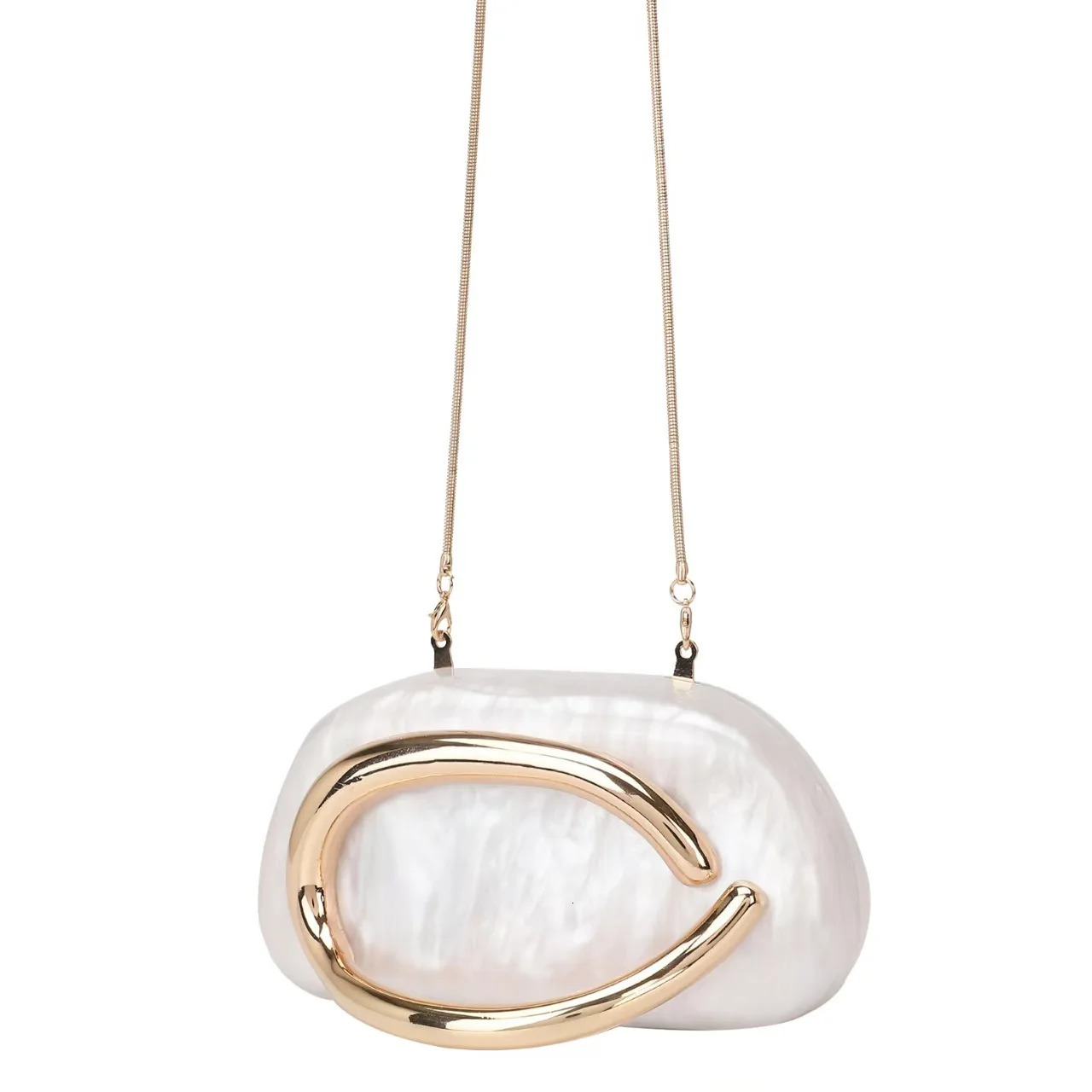 European womens dinner bag single shoulder cross shaped shell acrylic elegant fashion wedding clutch 250317
