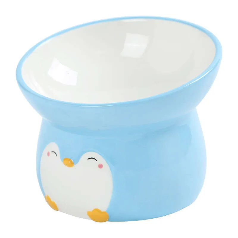 Cat Bowls for Food and Water, Non-Slip Ceramic Pet Bowls with Removable Rubber Base, Stackable Puppy Dishes with Cute Prints - Clearance Sale, Multipl