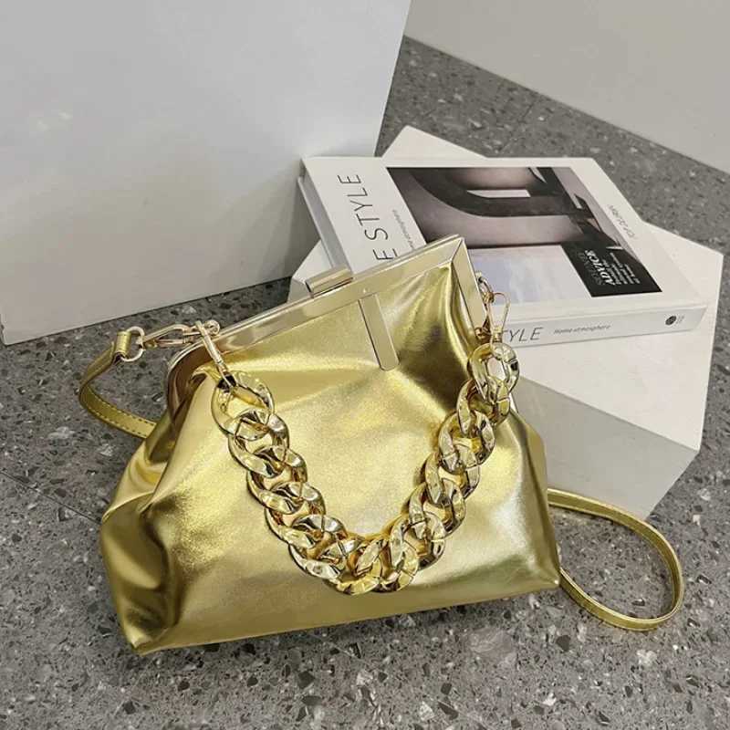 Fiable shiny small bag with chain bag fashionable Versatile cross shaped bag mothers and childrens bag girls designer bagT250321