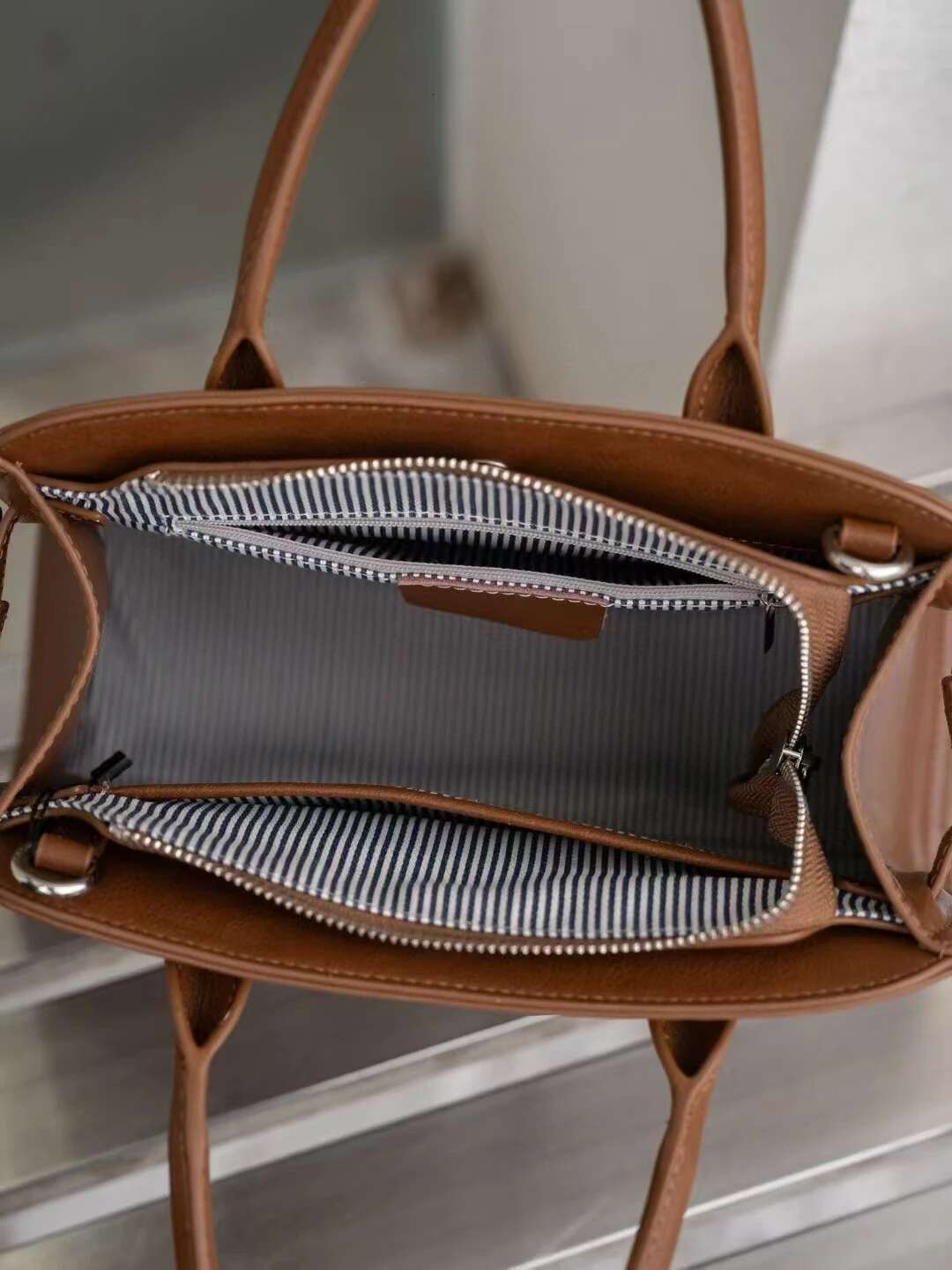 New Stylish Large Capacity Office Lady Commuter Tote Top Layer Vegetable Tanned Cow Leather Female Shoulder Bag Handbag