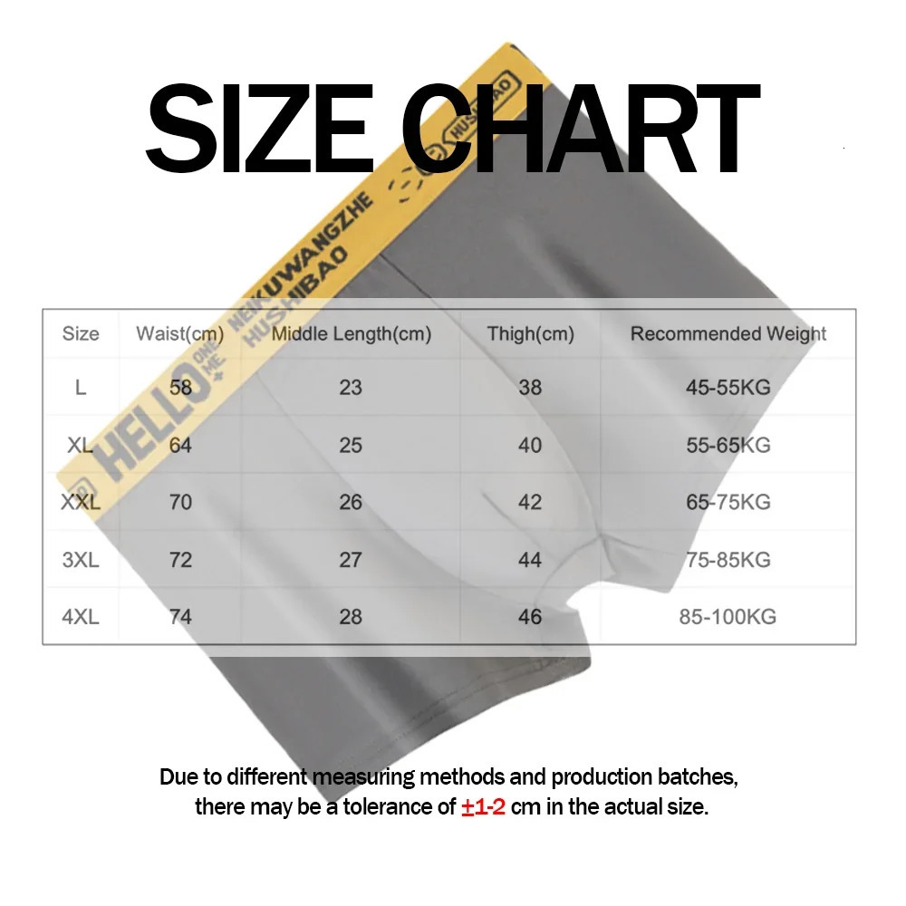 Mens boxing underwear mens mid waist solid color antibacterial plus size shorts Ushaped infusion 250320