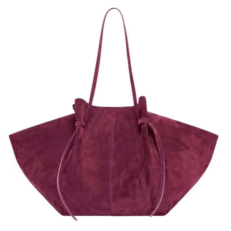 Designer bag New Fashion Women's Split Leather Underarm Handbag Single Shoulder Wing Large Capacity Dumpg Tote Bag
