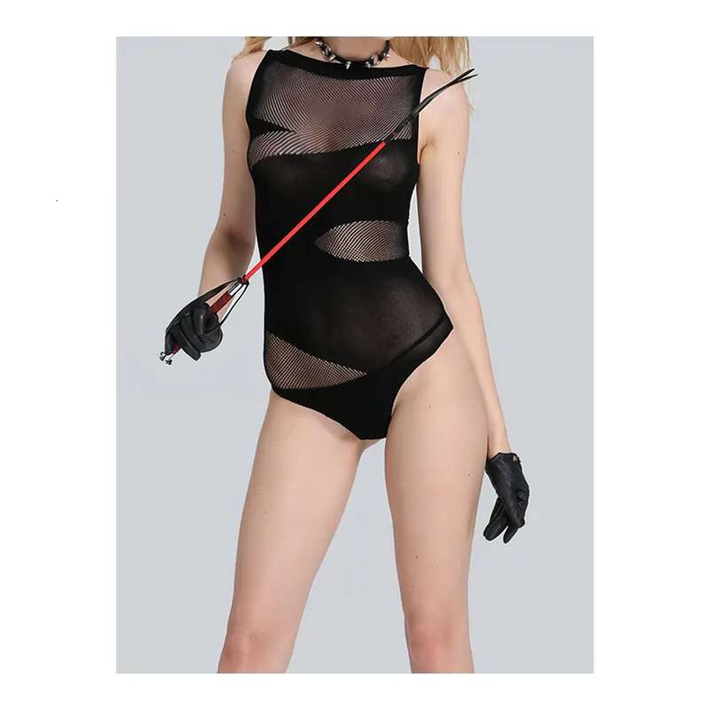 higher quality Erotic pamas Sexy Black lace transparent sexy temptation one-piece suit