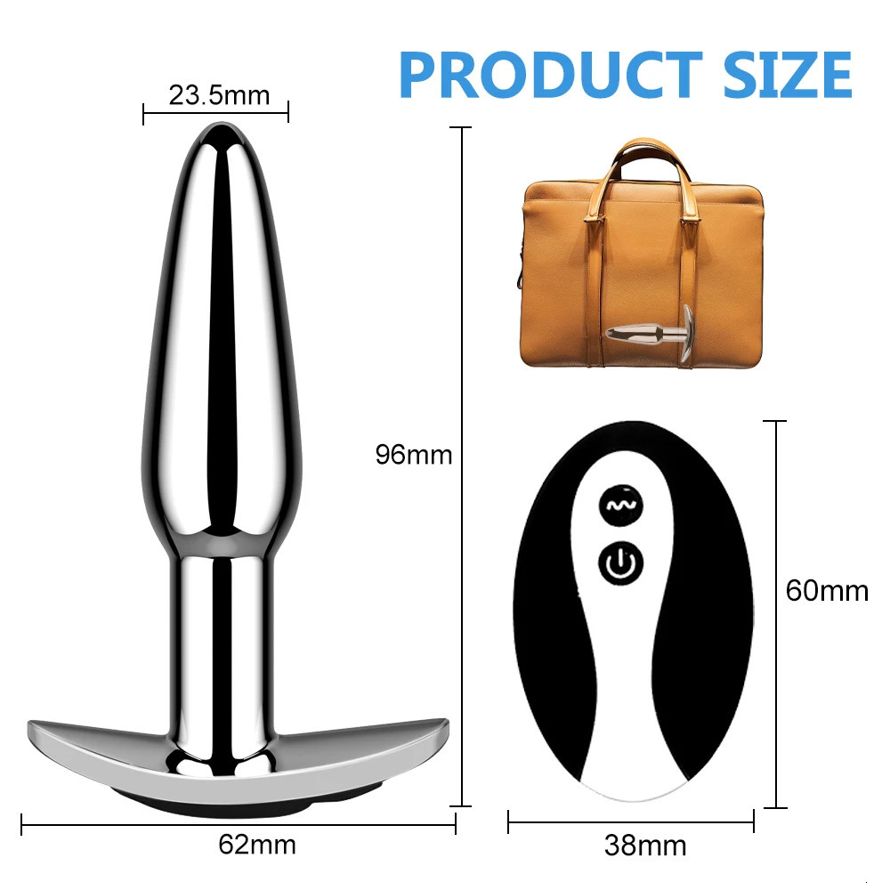 Anal Plug With Push 10 Vibration Modes Anal Toy For Men Prostate Massager Sex Toys With Remote Control Vibrator Anal Toys for 18 250320