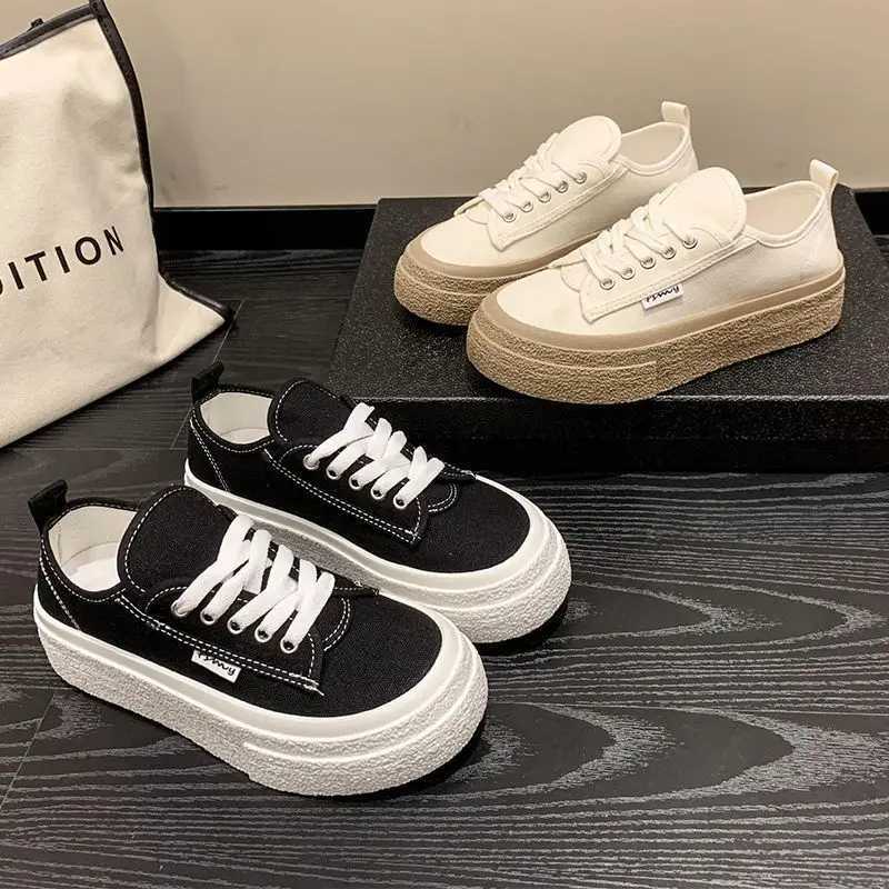 Canvas shoelaces thick soled womens shoes outdoor platform 2025 new detachable outdoor wear-resistant Fem sports shoes Y250320