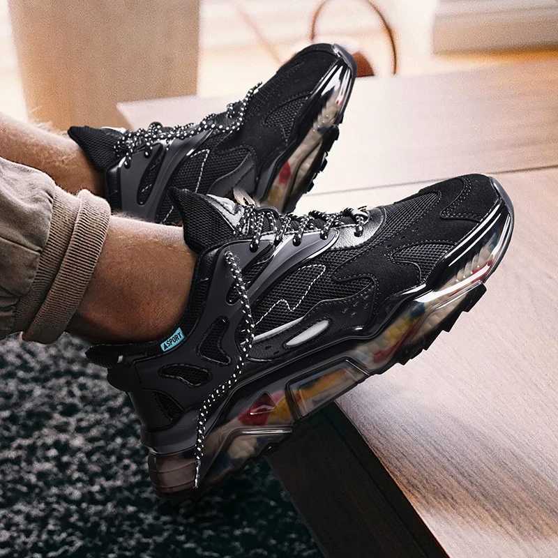 New autumn short and chubby sports shoes breathable ultra-fine fiber mens shoes for running high-quality leisure benches comfortable and fashionable s