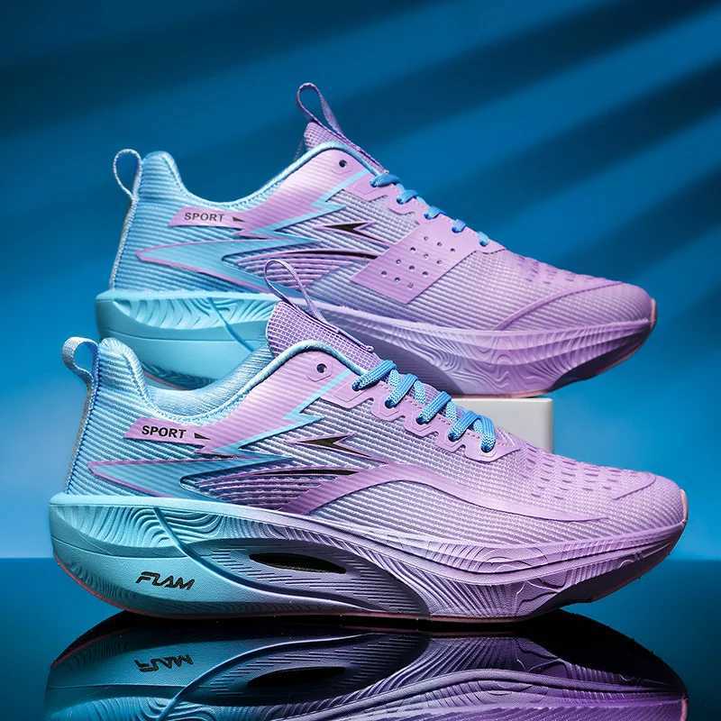 Big Size 45 Carbon Plate Marathon Shoes Men Casual Sneakers Sports Running Shoes Lightweight Comfy Athletic Gym Hiking Sneakers M250321