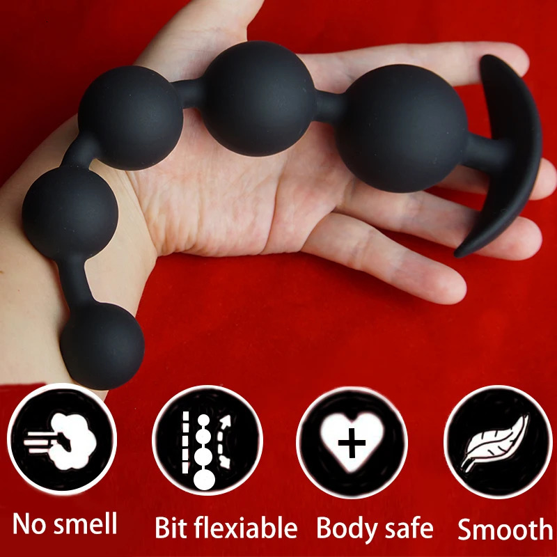 Silicone Anal Beads DilatorBig Annals BallsLong Ass Anus But Butt PlugAnalplug Buttplug ButplugAnalsex Prostate Sex Toys 250320