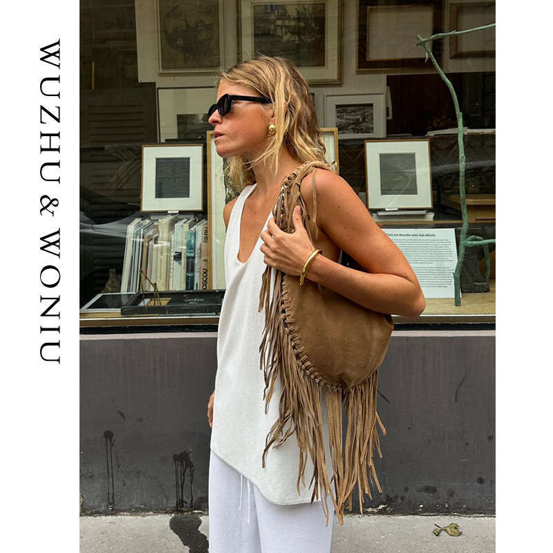 Women's Bags Niche design frosted bohemian chic Su shoulder tote new large capacity bag for women