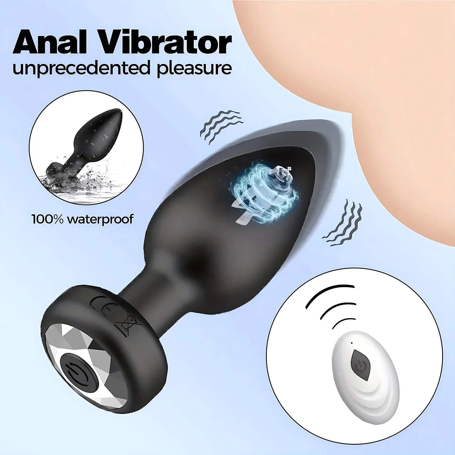 Remote Control Vibrator Butt Plug Men Prostate Massager Female Masturbator Adult Sex Toys for Women Men Gay 250320
