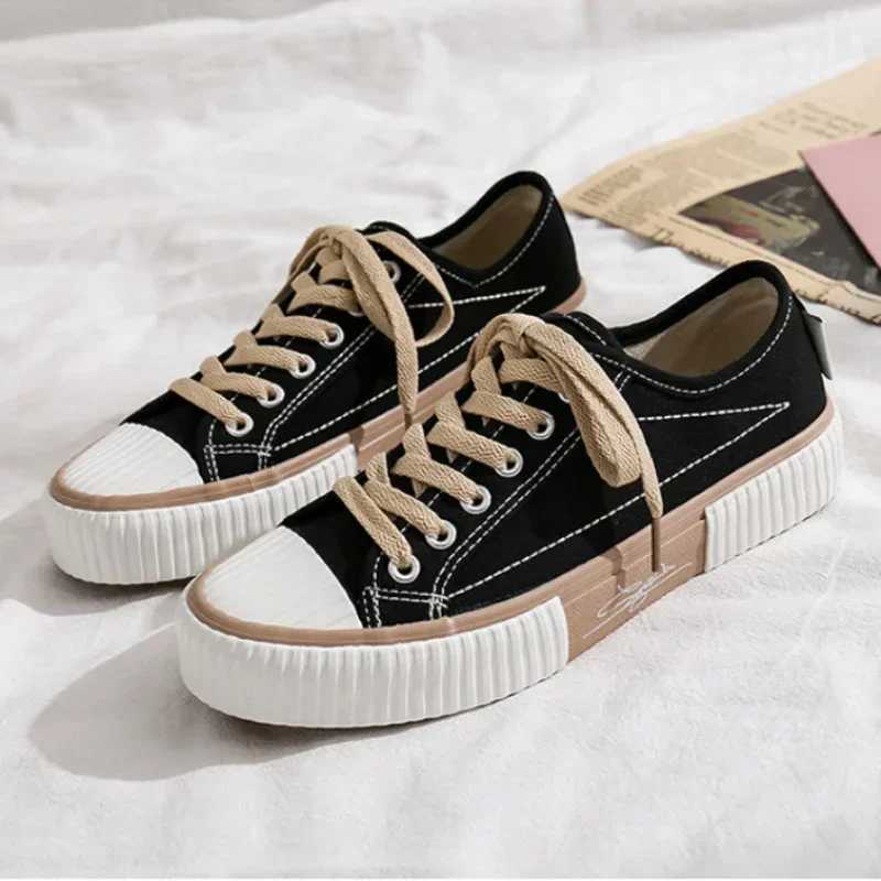 Trend Mens Canvas Flat Shoes Vcani Mens Flat Shoes 2024 Spring/Summer Foldable Leather Boots Fashion Couple Walking Shoes Y250320