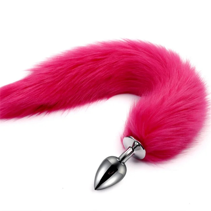5 Sizes Metal Butt Plug Fetish Fox Tail Intimate Toys Bdsm Anal Extender Dilator Sex Shop Products Erotic Games Goods For Adults 250320