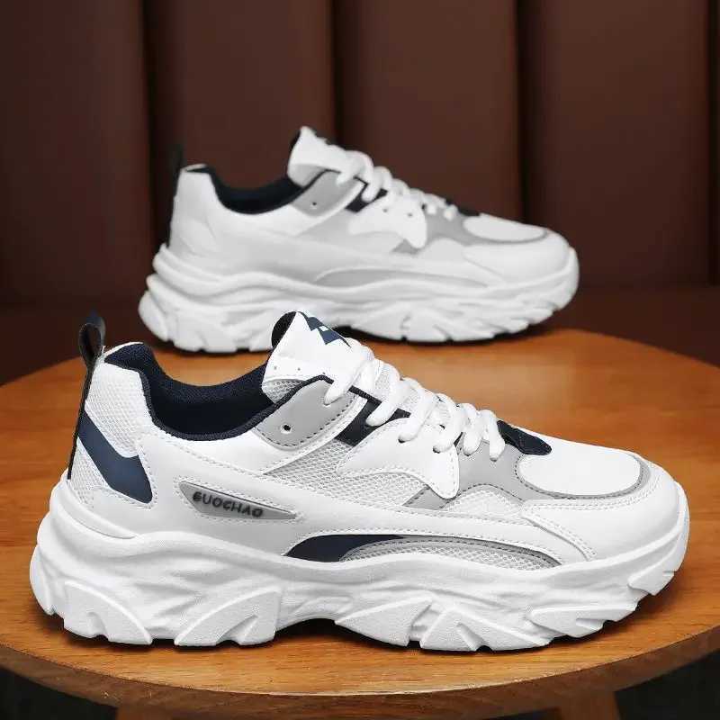 Mens shoes summer breathable thick sole running dad trendy shoes youth casual versatile sports shoes 2025 new shoes Y250320