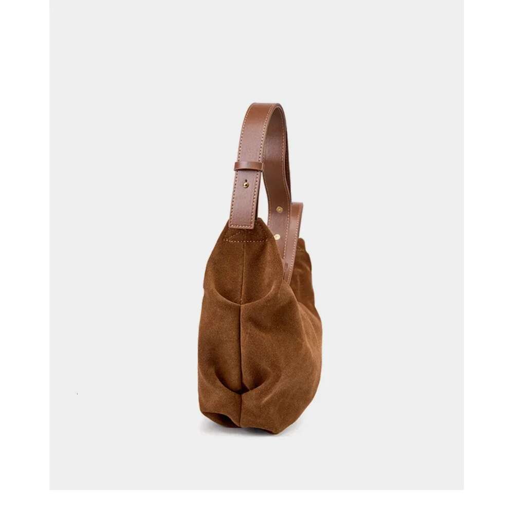 Euro Stylish High-End Chamois Single Shoulder For Women Matte Suede Leather Female Crossbody Bag 2025 The Latest Handbags