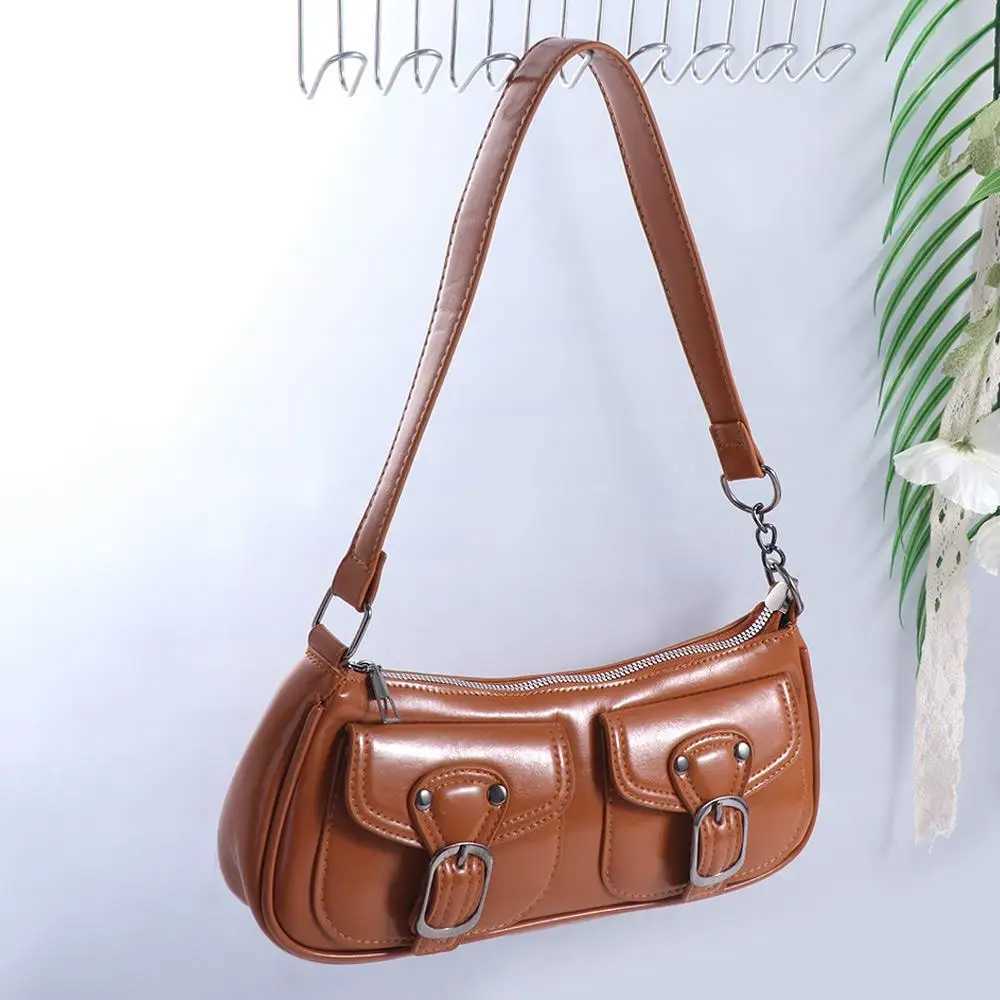 Fashion new design buckle arm bag Y2K Harajuku Y2K shoulder bag casual Gothic spicy girl handbag womens Y250320