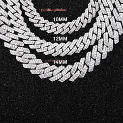 New Designer Necklace Necklaces Pass Dia Test 8-14Mm Wide Gra Moissanite Gold Sterg Sier Cuban k Chain For Men Hip Hop Chains
