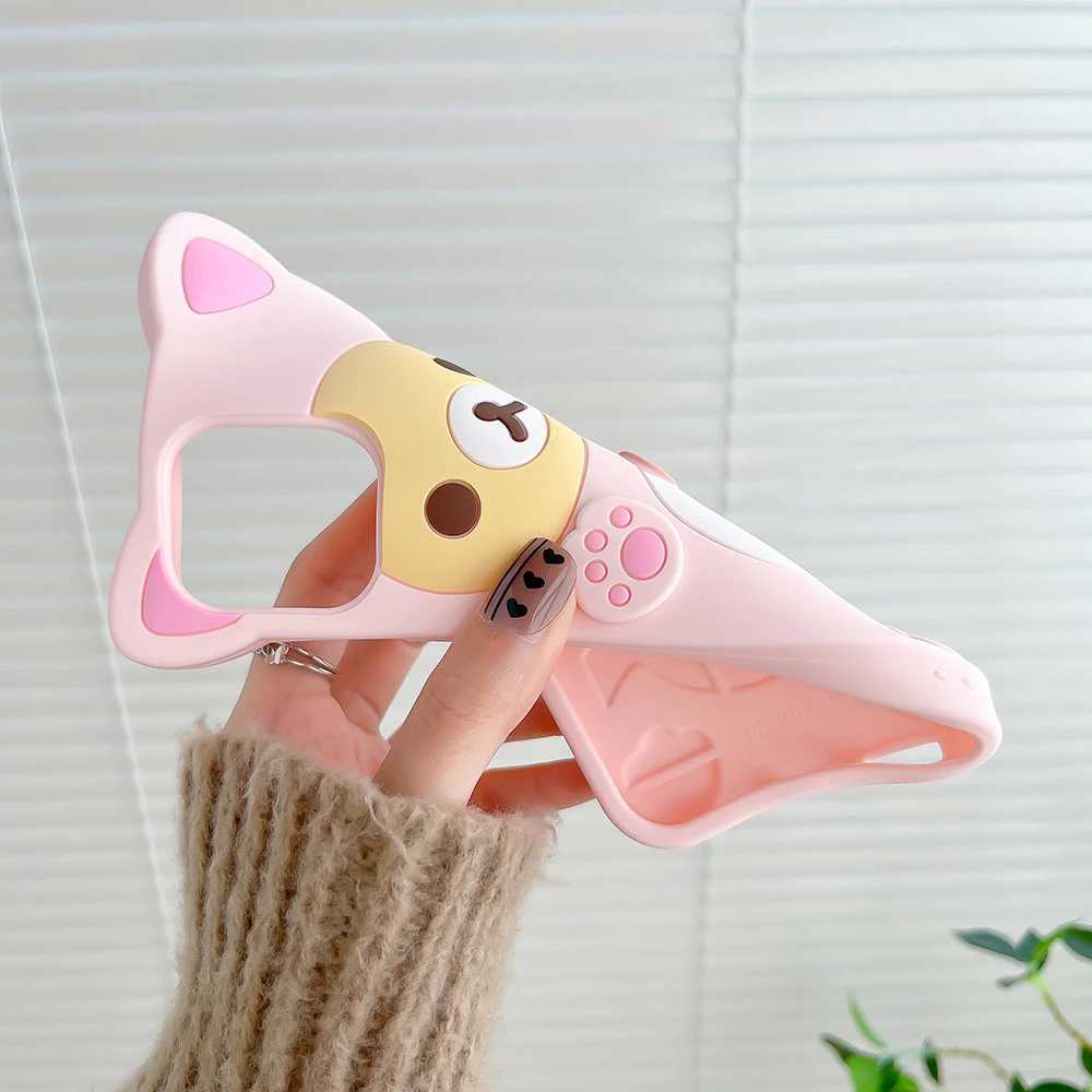 Kawaii Rilakkuma Bear Soft Silicone Cover suitable for 16 15 14 13 12 Mini 11 Pro X XS Max XR 6 6S 7 8 Plus SEXJ250321